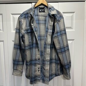 Blue and Gray Plaid Button-Up Shirt Carhartt  XL